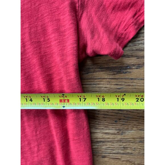 ATM Anthony Thomas Melillo Red V Neck Linen T Shirt Tee Top Mens Size Large - Picture 7 of 7